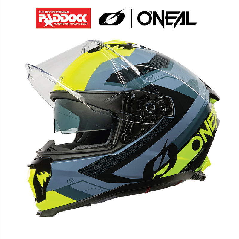 Scorpion EXO-S1 CROSS-VILLE Casco Jet Nero/Giallo Neon Taglia L - Con Visiera Parasole E Tecnologia Pinlock