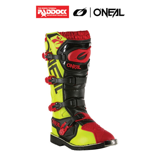 RIDER BOOTS PRO2 RED BLACK NEON