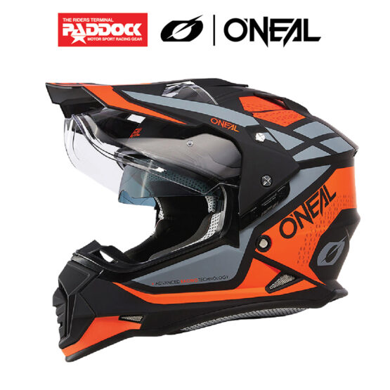 SIERRA HELMET R BLACK ORANGE