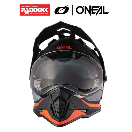 SIERRA HELMET R BLACK ORANGE - Image 4